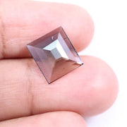 2.01 Ct brown square lab created diamond with clean brilliant facets loose stone