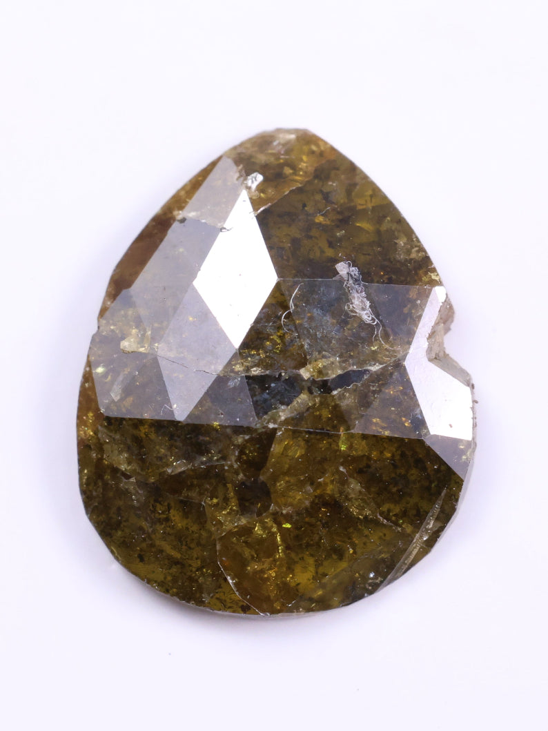 0.68 Ct Real Yellow Color Diamond - Pear Cut Natural Diamond ( 6.70 X 4.94 X 0.28 )