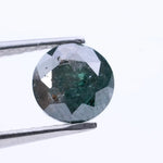 1.13 Ct Deep Blue Round Natural Diamond – Rare Rose Cut Diamond for Custom Jewelry