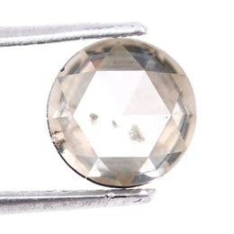 1.35 Ct round cut white lab grown diamond loose stone with brilliant round facets and bright sparkle