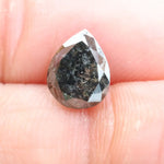 1.44 Ct pear cut brown black grey natural diamond with soft tones and elegant sparkle for luxury jewelry
