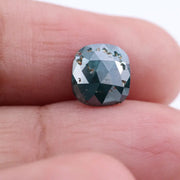 1.48 Ct cushion cut natural green diamond with rustic inclusions, ideal for custom rings and luxury jewelry