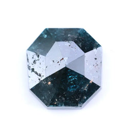 2.01 Ct octagon cut natural blue diamond loose stone with high clarity for engagement or custom ring designs