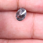 1.00 Ct oval cut grey salt and pepper natural loose diamond Use For Jewerlly. 