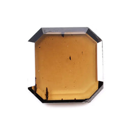 unique 1.39 Ct brown and Black emerald lab created diamond with dual tone sparkle loose stone