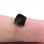 0.95 Ct kite cut black grey natural diamond with soft smoky tones and subtle sparkle for elegant jewelry