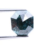 2.01 Ct octagon cut natural blue diamond loose stone with high clarity for engagement or custom ring designs