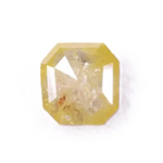 0.40 Ct Asscher cut fancy yellow diamond, 4.96 x 4.70 mm geometric loose diamond for engagement ring or fine jewelry necklace