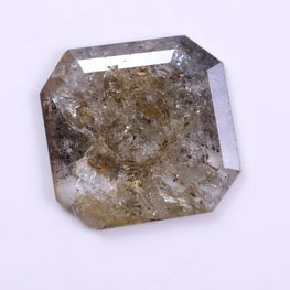 0.45 Ct Real Brown Color Diamond - Asscher Cut Natural Diamond ( 5.89 X 5.72 X 0.21 )