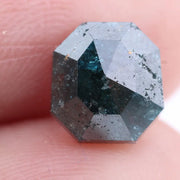 2.01 Ct octagon cut natural blue diamond loose stone with high clarity for engagement or custom ring designs