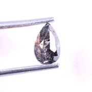 1.08 Ct Pear Cut Diamond Natural Black Diamond Pear shape diamonds, raw natural diamond.