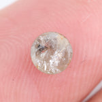 brown colour 0.37 ct round natural vs lab grown diamond