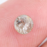 brown colour 0.37 ct round natural vs lab grown diamond
