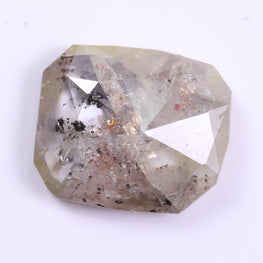 0.78 Ct Real Grey Color Diamond - Cushion Cut Natural Diamond ( 3.71 X 4.94 X 1.86 )