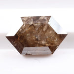 2.16 Ct natural hexagon cut brown diamond, rare fancy shape loose diamond for custom engagement ring or fine jewelry setting.