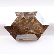 2.16 Ct natural hexagon cut brown diamond, rare fancy shape loose diamond for custom engagement ring or fine jewelry setting.