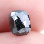 1.18 Ct cushion cut salt and pepper diamond with dark green gray color and natural inclusions loose gemstone for jewelry