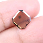 elegant 1.83 Ct brown and Black Emerald cut lab grown diamond with modern geometric brilliance