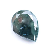1.04 Ct blue pear shape diamond loose stone with elegant teardrop cut and rich fancy blue color for custom engagement ring or fine jewelry