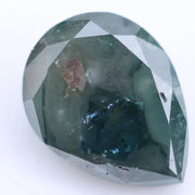 1.04 Ct blue pear shape diamond loose stone with elegant teardrop cut and rich fancy blue color for custom engagement ring or fine jewelry