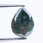 1.04 Ct blue pear shape diamond loose stone with elegant teardrop cut and rich fancy blue color for custom engagement ring or fine jewelry