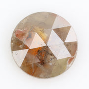 brown & orange colour 0.34 carat round solitaire diamond ring