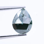 1.04 Ct blue pear shape diamond loose stone with elegant teardrop cut and rich fancy blue color for custom engagement ring or fine jewelry