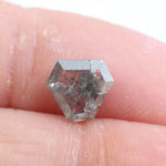 1.14 Ct kite cut black grey natural diamond with dark tones and sharp geometric shape for bold luxury jewelry