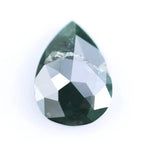 0.77 Ct natural greenish gray pear cut diamond loose gemstone with faceted surface