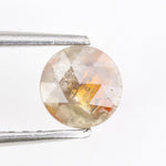 brown & orange colour 0.34 carat round solitaire diamond ring