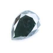 0.77 Ct natural greenish gray pear cut diamond loose gemstone with faceted surface