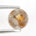 brown & orange colour 0.34 carat round solitaire diamond ring