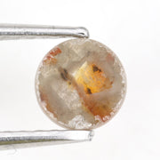 brown & orange colour 0.34 carat round solitaire diamond ring