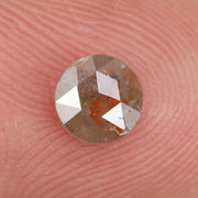 brown & orange colour 0.34 carat round solitaire diamond ring