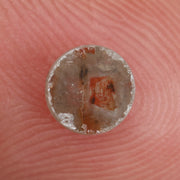 brown & orange colour 0.34 carat round solitaire diamond ring