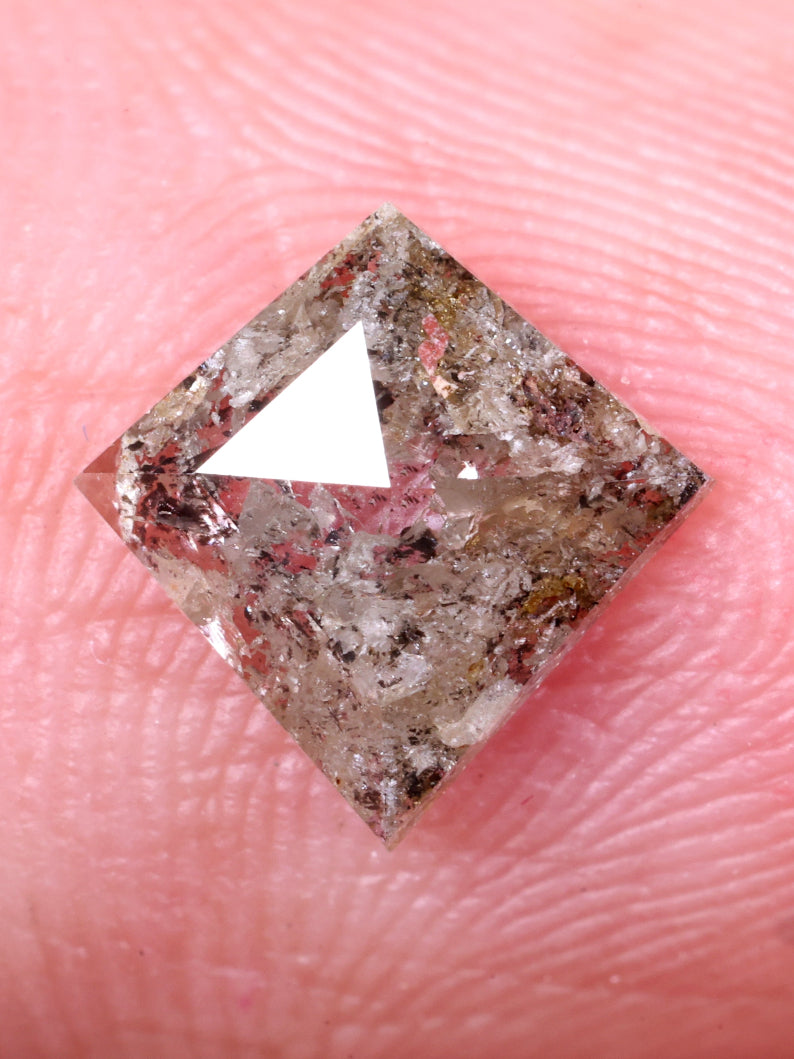 0.55 Ct Loose Brownish-Gray Diamond - Kite Shape Natural Diamond ( 7.61 X 7.20 X 1.75 )