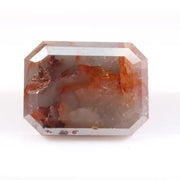 Natural diamond in raw and polished form displaying true earth-mined characteristics. This diamond highlights natural inclusions, clarity variations