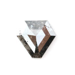 0.64 Ct black brown kite cut natural diamond with earthy tones and geometric shape for unique modern jewelry
