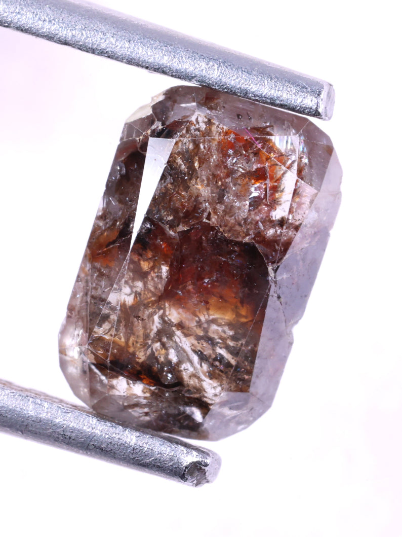 0.75 Ct Loose Brown Diamond - Radiant Shape Natural Diamond ( 7.90 X 5.11 X 1.48 )