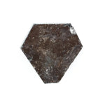0.64 Ct black brown kite cut natural diamond with earthy tones and geometric shape for unique modern jewelry