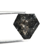 0.64 Ct black brown kite cut natural diamond with earthy tones and geometric shape for unique modern jewelry