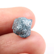 uncut diamond engagement ring with large rough diamond crystal design blue rough diamond 