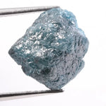 uncut diamond engagement ring with large rough diamond crystal design blue rough diamond 
