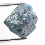 uncut diamond engagement ring with large rough diamond crystal design blue rough diamond 
