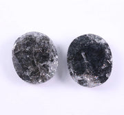 5.67 Ct Black Colored Diamond Pair Oval Cut Diamond Pair Salt And Pepper Diamond Use For Jewerly 