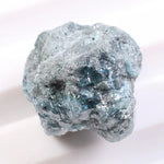uncut rough diamond with rough blue diamond and transparent crystal look natural rough diamond 