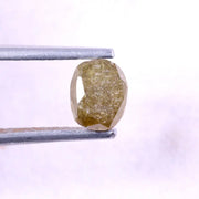 1.10 Ct natural oval cut rustic fancy yellow diamond, yellow diamond vs white, gold band oval diamond engagement rings, curved wedding band for oval diamond.