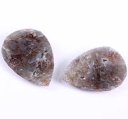 8.32 Ct Unique Pear Cut Diamond Pair  Salt And Pepper Diamond Grey Brownish Diamond Use For Jewerly