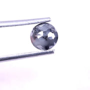 0.66 Ct natural grey round diamond  rustic loose diamond for custom jewelry
