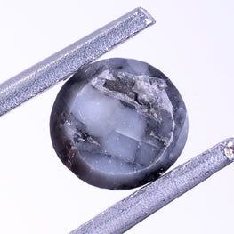 0.66 Ct Loose Dark Grey Diamond - Round Shape Natural Diamond ( 5.23 X 5.28 X 2.78 )